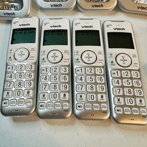 VTech Bluetooth Cordless telephones 4 handsets answering machine connect to cell - Picture 3 of 12